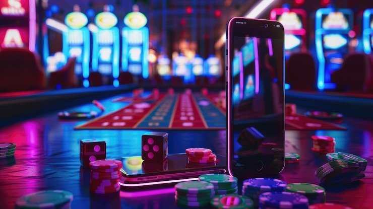 Tampilan permainan Hood vs Wolf di aplikasi mobile gacor 108 dengan grafis HD dan simbol tematik hutan